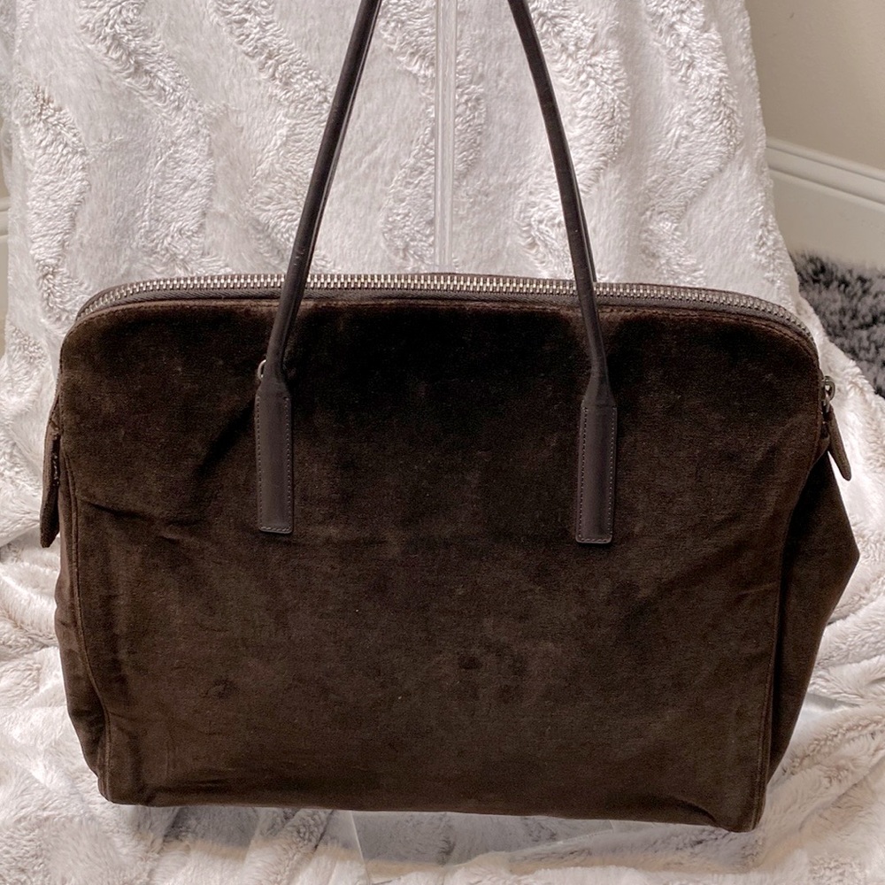Vintage Prada velvet velour shoulder bag